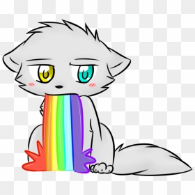 Thumb Image - Cats Throwing Up Rainbows, HD Png Download - rainbows png