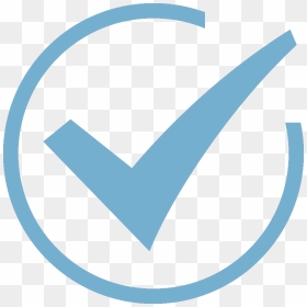 Check Mark With Circle, HD Png Download - blue checkmark png