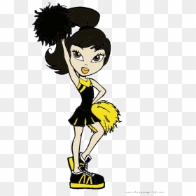 Bratz Cheerleader Coloring Pages, HD Png Download - cheerleaders png