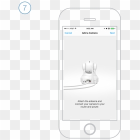 Step-7 - Iphone, HD Png Download - iphone camera png