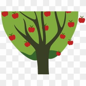 Drawn Apple Vector - Transparent Transparent Background Apple Tree, HD Png Download - apple vector png