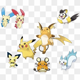 Pichu Evolution, HD Png Download - pokemon pikachu png