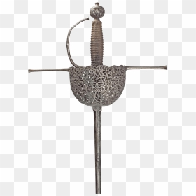 A Cup Hilt Rapier Spanish Or Italian C - Hilt, HD Png Download - rapier png