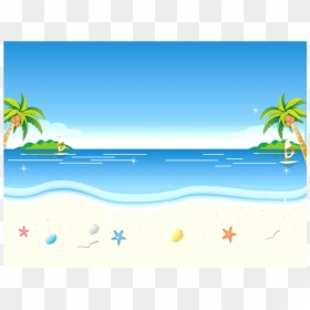 Beach Animation Cartoon Clip - Cartoon Sea Clip Art, HD Png Download - ocean clipart png