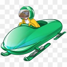 Snow And Sports Dec 2014 - Bobsleigh Drawing, HD Png Download - snowmobile png