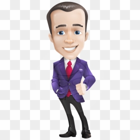 Business Vector Cartoon Character Man Graphic Design - Animated Business Man Png, Transparent Png - businessman icon png