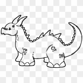 Dinosaur Black And White Animal Clipart - Dinoser Black And White Clipart, HD Png Download - animal clipart png