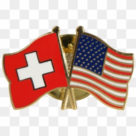 Usa Friendship Flag Pin, Badge - Flag Day (usa), HD Png Download - switzerland flag png