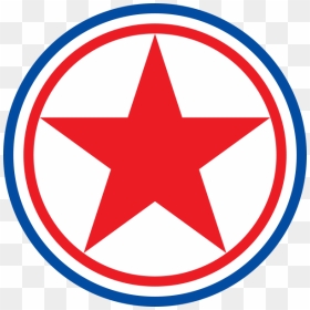 The North Korean Air Force Flag - North Korea Flag Star, HD Png Download - north korea png