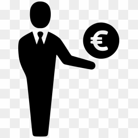 Contract Clipart Salesman - Euro Income Icon, HD Png Download - businessman icon png