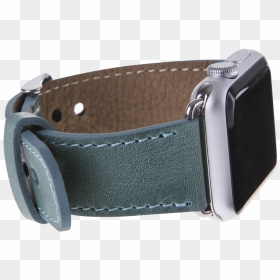 Leather Apple Watch Strap, Sea Green - Strap, HD Png Download - leather strap png