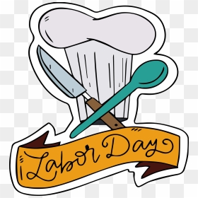 Banner Library Stock Cook Art Chef Hat - Labour Day Chef Logo, HD Png Download - chef's hat png