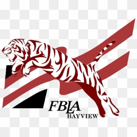 Tiger Sticker Black And White, HD Png Download - fbla logo png