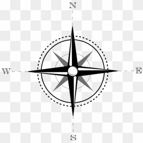 Clip Art At Clker - Compass On A Map Png, Transparent Png - compass vector png