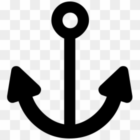 Anchor Silhouette - Transparent Anchor Icon Png, Png Download - anchor silhouette png