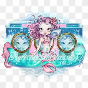 Cute Mermaid Tube By Caron Vinson, Available At Cdo, - Illustration, HD Png Download - cute mermaid png