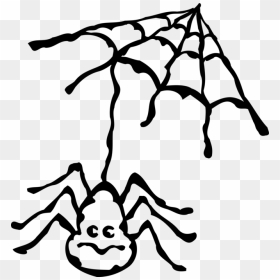 Vector Illustration Of Arachnid Spider Insect And Web - Illustration, HD Png Download - spider web vector png