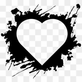 #grunge #grungeeffect #grungeeffects #hearts #heart - Heart Splatter Svg, HD Png Download - grunge splatter png
