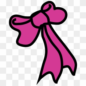 Pink Christmas Bow Clipart - Blue Present Bow Cartoon, HD Png Download - christmas bows png