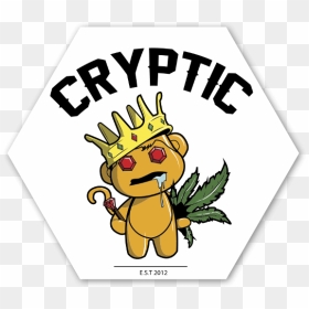 Cryptic Mindz Golden Stoner Sticker - Cartoon, HD Png Download - stoner png