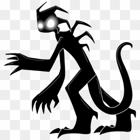 Black And White Monster Drawing, HD Png Download - disturbed png