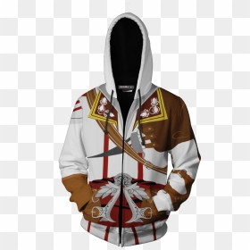 Assassin"s Creed Ii Altair Ibn-la"ahad Cosplay Zip - Hoodie, HD Png Download - zip png