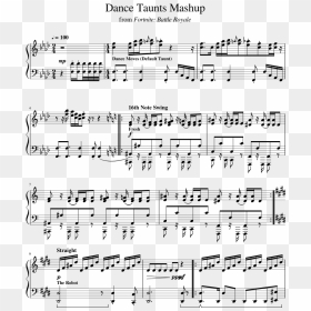 Dance Taunts Mashup [fortnite - Electro Swing Fortnite Sheet Music, HD Png Download - electro png
