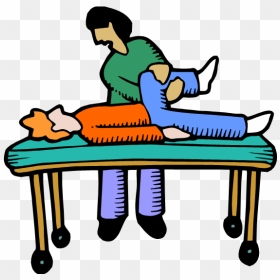 Phyiscal Therapist Working With A Patient - Clip Art Physical Therapy, HD Png Download - therapist png
