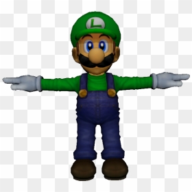 Download Zip Archive - Smash Melee Luigi Model, HD Png Download - melee png