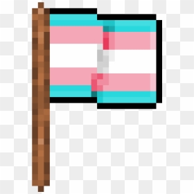 A Pixel Art Trans Flag I Made - Flag Pixel Art, HD Png Download - trans flag png