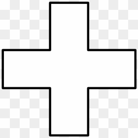 Cruz Griega Para Colorear Como La Cruz Roja O Cruz - Plus Logo White Png, Transparent Png - cruz roja png