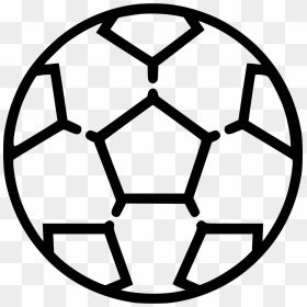 Soccer Ball - Outline Ball Soccer Png, Transparent Png - soccer ball icon png