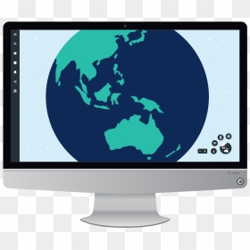 Transparent Flat World Map Png - Asia Globe Vector, Png Download - earth map png
