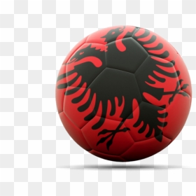 Albania Flag Png Ball, Transparent Png - soccer ball icon png