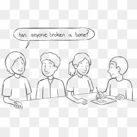 Fun Ice-breaker, Four People Sitting Around A Table, HD Png Download - ice breaker png