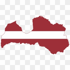 Latvia Flag Map, HD Png Download - trans flag png