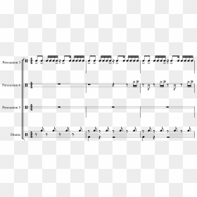 Drumsets With Less Than Five Lines - Sheet Music, HD Png Download - music lines png