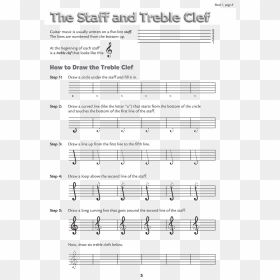 Alfred"s Kid"s Guitar Course Notespeller - Sheet Music, HD Png Download - music lines png