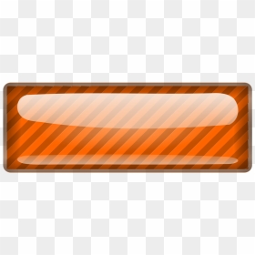 Square,angle,orange - Glossy Button Png Rectangle, Transparent Png - orange button png