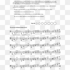 Developing High Register For Tuba Vol - Sheet Music, HD Png Download - music lines png