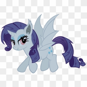 Rarity Princess Luna Rainbow Dash Applejack Princess - My Little Pony Rarity Bat, HD Png Download - bat wing png