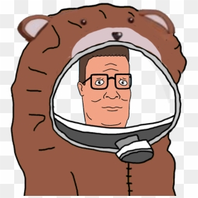 Face Cartoon Cheek Clip Art Head Nose Forehead Illustration - Transparent Hank Hill Face, HD Png Download - king of the hill png