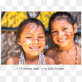 Anti Columbus Day, Pro Indigenous People"s Day - Amazon Tribes Young Girls, HD Png Download - columbus day png