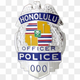 Honolulu Hawaii Custom Badge - Honolulu Police Department Badge, HD Png Download - police shield png