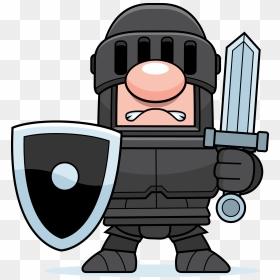 Baby Toys Clipart Black And White - Cartoon Medieval Knight, HD Png Download - suit of armor png