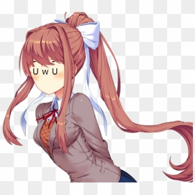 Doki Doki Monika Hand On Hip Png - Infinity Gauntlet Snap Transparent ...