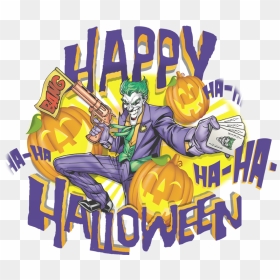 Batman Ha Ha Halloween Men"s V Neck T Shirt - T-shirt, HD Png Download - ha ha ha png
