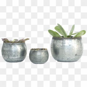 Zinc Planters, Set Of , Png Download - Flowerpot, Transparent Png - planters png