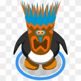 Akuma Drawing Tiki Mask - Kermit Costume Club Penguin, HD Png Download - tiki mask png