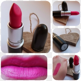 Mac Pink Pigeon Matte Lipstick Review Swatch Bold Lip - Lipstick, HD Png Download - mac lipstick png